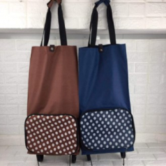 땡땡이 시장가방 장바구니 바퀴캐리어 파우치