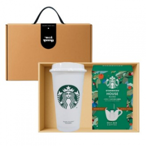 스타벅스 리유저블 그란데컵 473ml 스타벅스 드립백 5P 기프트박스 세트