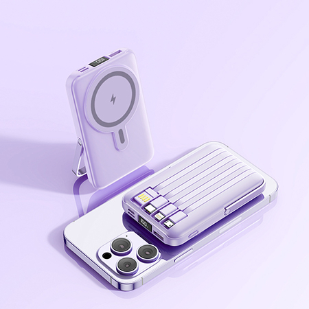 무아무아 빌트인 케이블 맥세이프 거치형 보조배터리 10000mAh #3