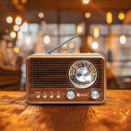 USB음원 TF카드 레트로 아날로그 블루투스 스피커 클래식 휴대용 탁상용 라디오 R50 #3