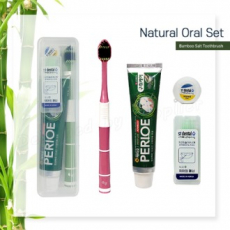 M케이스 죽염광폭LG칫솔 페리오100g 치실 치간 칫솔치약세트