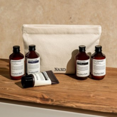 NARD 나드 여행용세트 5종 샴푸+트리트먼트+바디워시+바디로션+폼클렌징+정품파우치+개별케이스