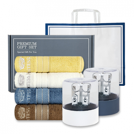 송월 프리미엄 선물 세트 (CM 뱀부블럭40 1P + 쓰리세븐 KR-050C 손톱깎이 세트 1P) #2