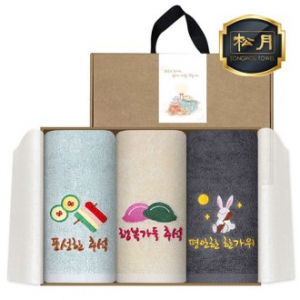 송월 추석130 고급 일체형 선물  3매세트