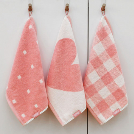 국내산_무한타올 핑크모달 고리수건 70g #2