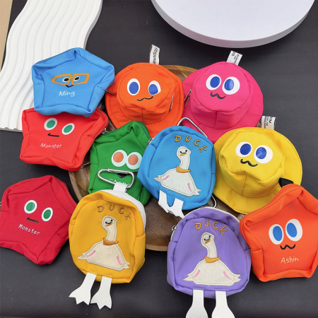 A030 미니 캐릭터 파우치 동전지갑 일본여행 준비물 여행 키링 인쇄 답례품 #2