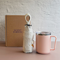 센트포유 초경량 멀티고리 5단우산+ 로하스 머그컵세트 SU39