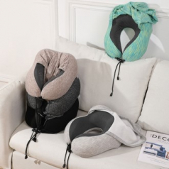 A031 후드 여행용 목베게 목쿠션 기내용 인쇄 주문제작 답례품 차량용