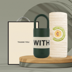 시즈넬 선물세트 위드핸들텀블러400+카카오모달타올