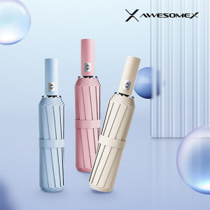 어썸엑스 UV차단 3단 완전자동 암막 파스텔 튼튼한 프리미엄 양우산 (UPF50+) // 인쇄배송무료