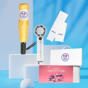 여름 쿨링 3종세트 24호 (쿨링 선풍기+국산 쿨토시+크로커다일 3단 슬림 암막 우양산세트)