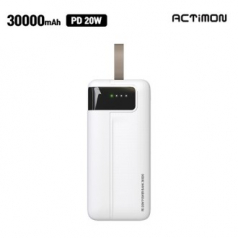 엑티몬 스트랩 LED 고속 보조배터리30000mAh