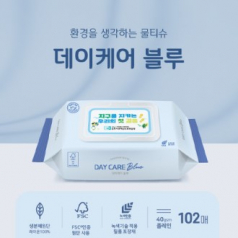 데이케어 블루 102매캡 물티슈