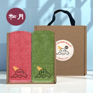 [송월타올] 아이스크림 타올 핸들 패키지 2매입 세트 NO.4