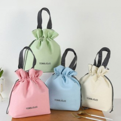 C014 파스텔 버킷 보냉백 보온 보냉가방 인쇄 도시락가방 주문제작 답례품