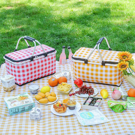 접이식 피크닉 바구니 풀세트 단열 수납 외출용 기프트 판촉 선물용 k41 #2