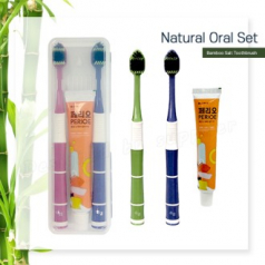 커플 죽염광폭LG칫솔 페리오 칫솔치약세트