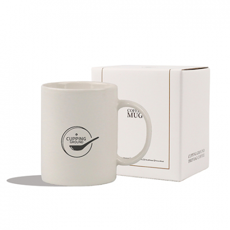 커핑그라운드 CG 화이트 머그컵 320ml 1P 선물세트 #3