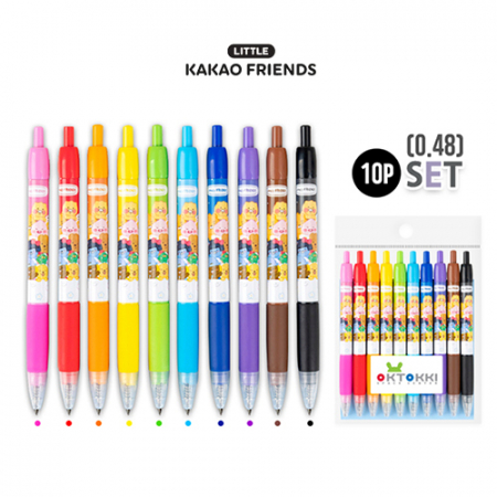 카카오 LF 러블리 스마트 중성펜 10P세트 0.48mm #2