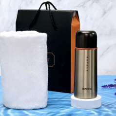 보온보냉 키친아트 텀블러+ 송월 타올 수건 세트 타올세트