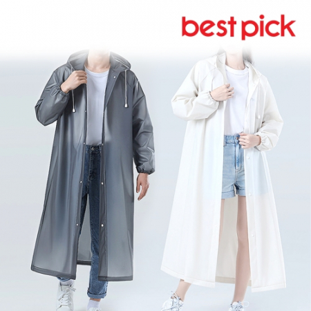 베스트픽 프리미엄 다회용 EVA 우의