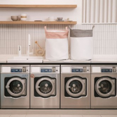 런더리 린넨 접이식 패브릭 빨래바구니 특대형