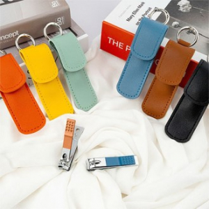 실버링 가죽포켓 휴대용 손톱깎이