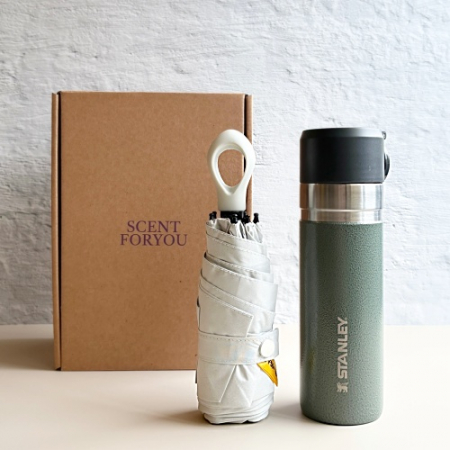 센트포유 초경량 멀티고리 5단우산+스탠리 고진공슬림보틀세트 SU33 #3