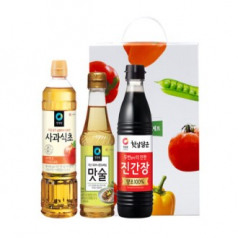 청정원식초 맛술 간장 3종 선물세트