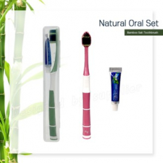 큐빅 죽염광폭LG칫솔 페리오5g 미니케이스 칫솔치약세트