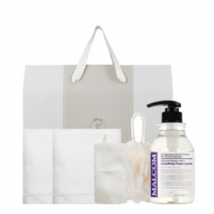 라라퓨어 호텔타올150g 2개 말콤 바디워시 샤워볼 주방고리타올 손가는 마음 3호 박스 선물세트