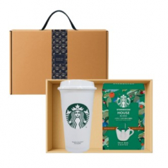 스타벅스 리유저블 그란데컵 473ml 스타벅스 드립백 5P 고급띠지 손잡이 기프트박스 선물세트