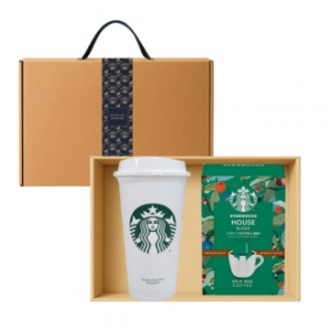 스타벅스 리유저블 그란데컵 473ml 스타벅스 드립백 5P 고급띠지 손잡이 기프트박스 선물세트