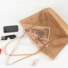 와이드 메쉬 에코백