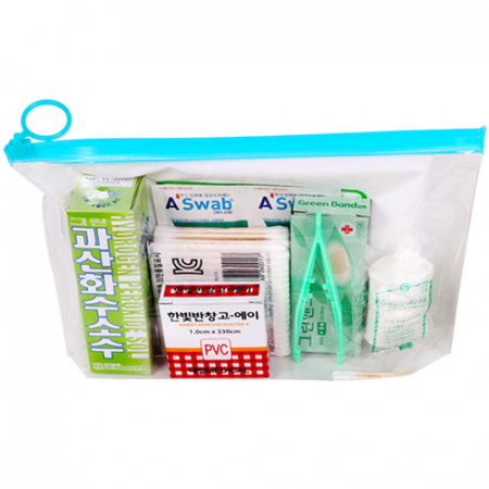 투명 각파우치 구급함세트5호 8종 #4