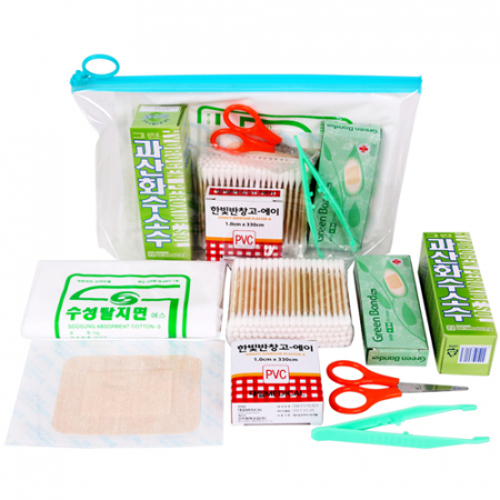 투명 각파우치 구급함세트5호 8종 #2