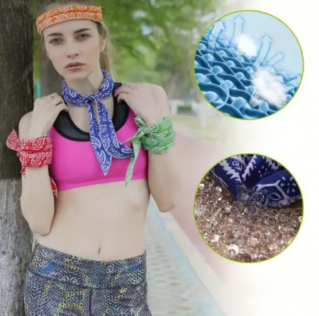 급속 냉각  쿨 스카프 넥밴드 아이스 얼음스카프 머플러 #2