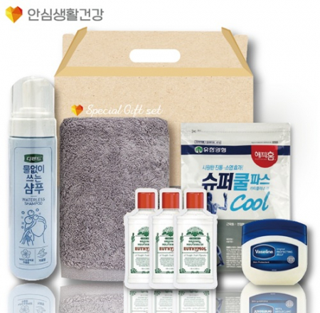 돌봄케어세트(디펜드샴푸+국산타올170g+유시몰가글+바세린젤리+유한양행슈퍼쿨파스) #4
