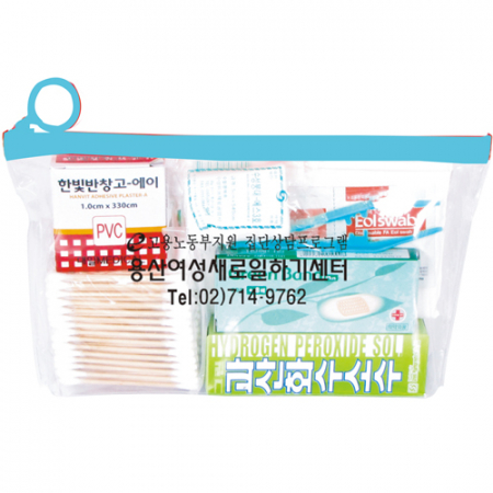 투명 각파우치 구급함세트1호 8종 #3