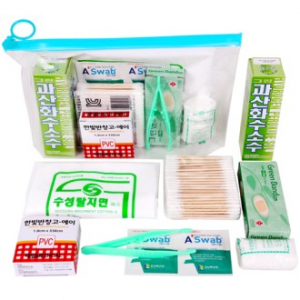 투명 각파우치 구급함세트1호 8종