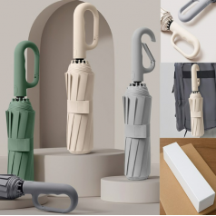 버클형 심플 3단 10k 고리형 우산 자동