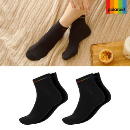 폴라로이드 이앤코 여성 단목 양말 2p #3