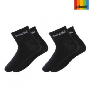 폴라로이드 남성 단목 양말 2p