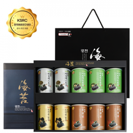 해달음 명품 광천김 선물세트 뉴10캔 #2