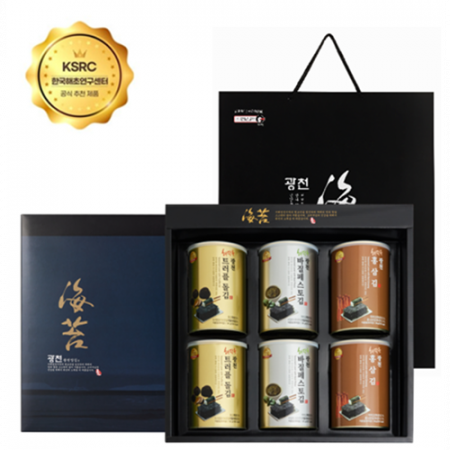 해달음 명품 광천김 선물세트 뉴6캔 #2