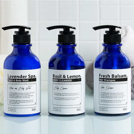 고성군 해양심층수 아라연 내추럴 바디샤워 3종세트 (해양심층수 저자극 미네랄함유)// 쇼핑백포함