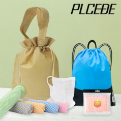 플씨드 사계절 5종 복주머니 파우치 B세트 (손잡이 스포츠 백팩+뱀부얀 쿨타올+메쉬 귀걸이 쿨마스크+라인 쿨토시)