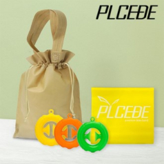 플씨드 사계절 3종 복주머니 파우치 B세트 (실리콘 집중력 악력기+라텍스 밴드 옐로우)