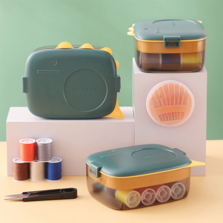 공룡모양 12컬러 더블레이어 반짇고리 #2