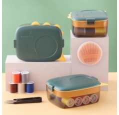 공룡모양 12컬러 더블레이어 반짇고리